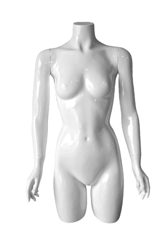 TR05 manekin damski tors biały 3/4