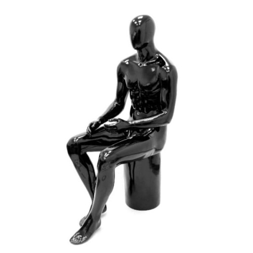 EMA-M013 Manekin Modern męski czarny połysk