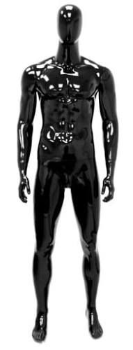 EMA-M005 Manekin męski czarny połysk 